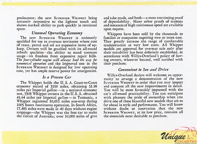 1929 Whippet Brochure Page 7
